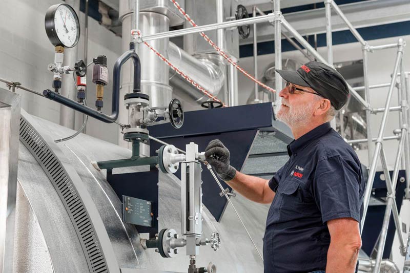 Mise en service d'une chaudière industrielle