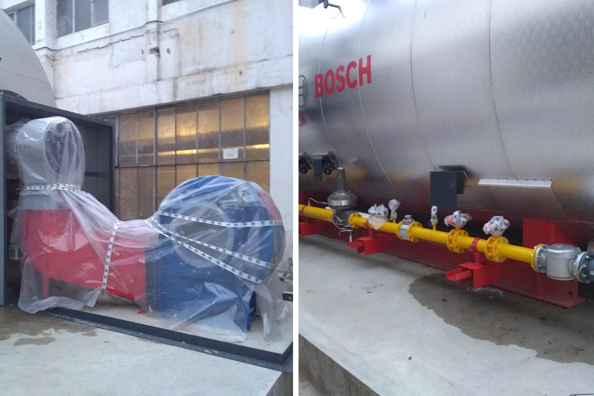 A new 28T/h single-fired outdoor steam boiler for the Saint Michel paper mill in Charente!